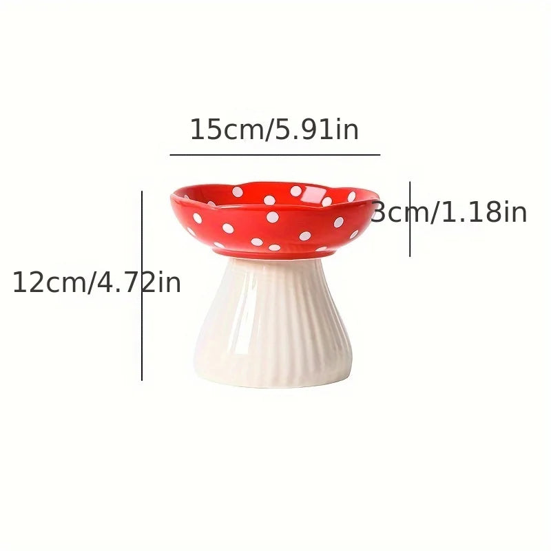ShroomBowl - Elevated Ceramic Cat Dish