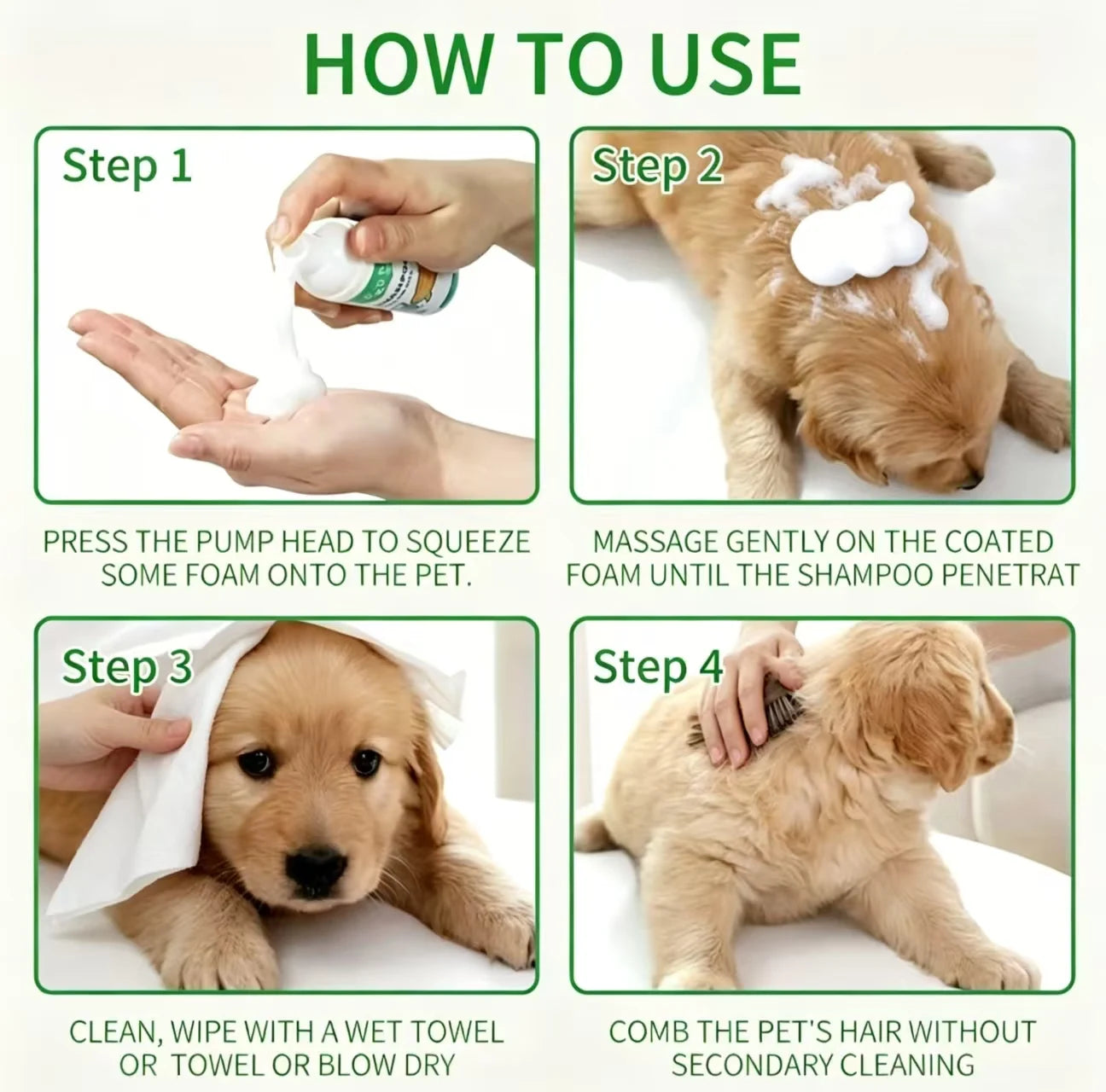 EcoFoam- Waterless Pet Dry Shampoo