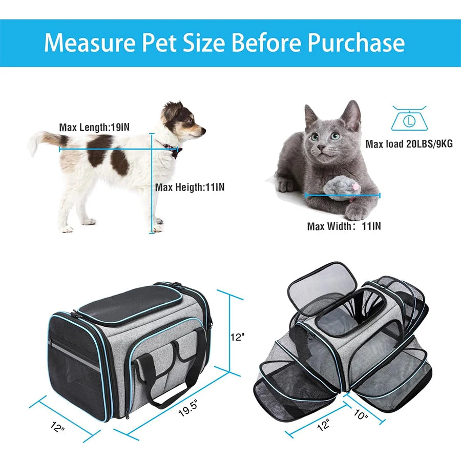 FlexiTravel - Soft- Sided Expandable Carrier
