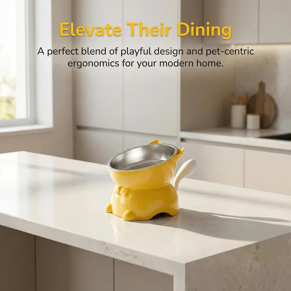 CozyEat - Tilted Stainless Steel Bowl