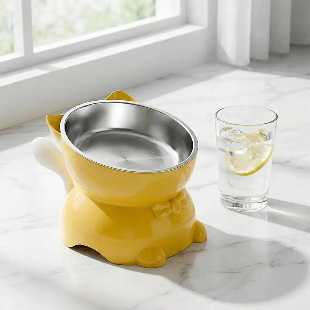 CozyEat - Tilted Stainless Steel Bowl