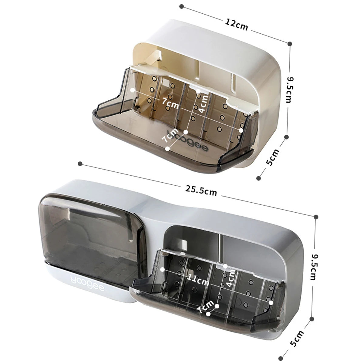 Wall Mounted Soap Holder Bathroom Self-Adhesive
