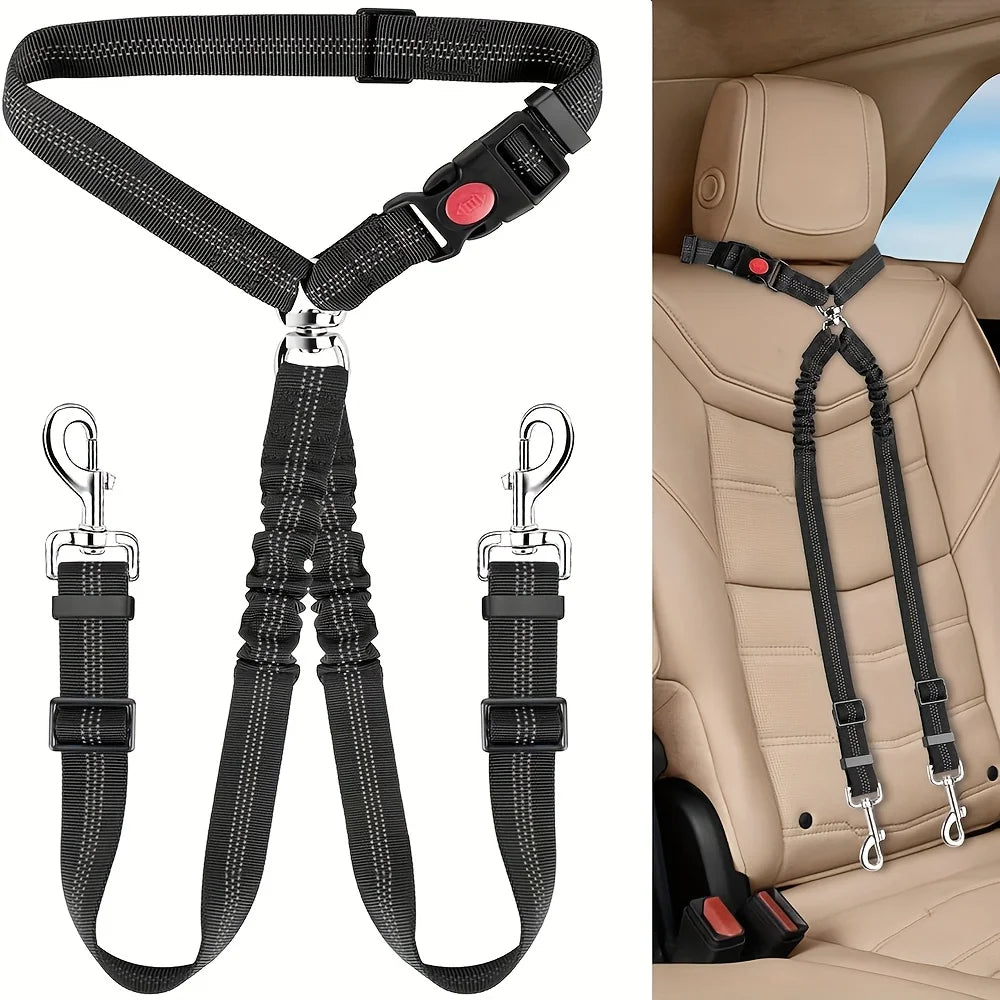 BungeeDrive - 2-in1 Elastic Pet Seatbealt