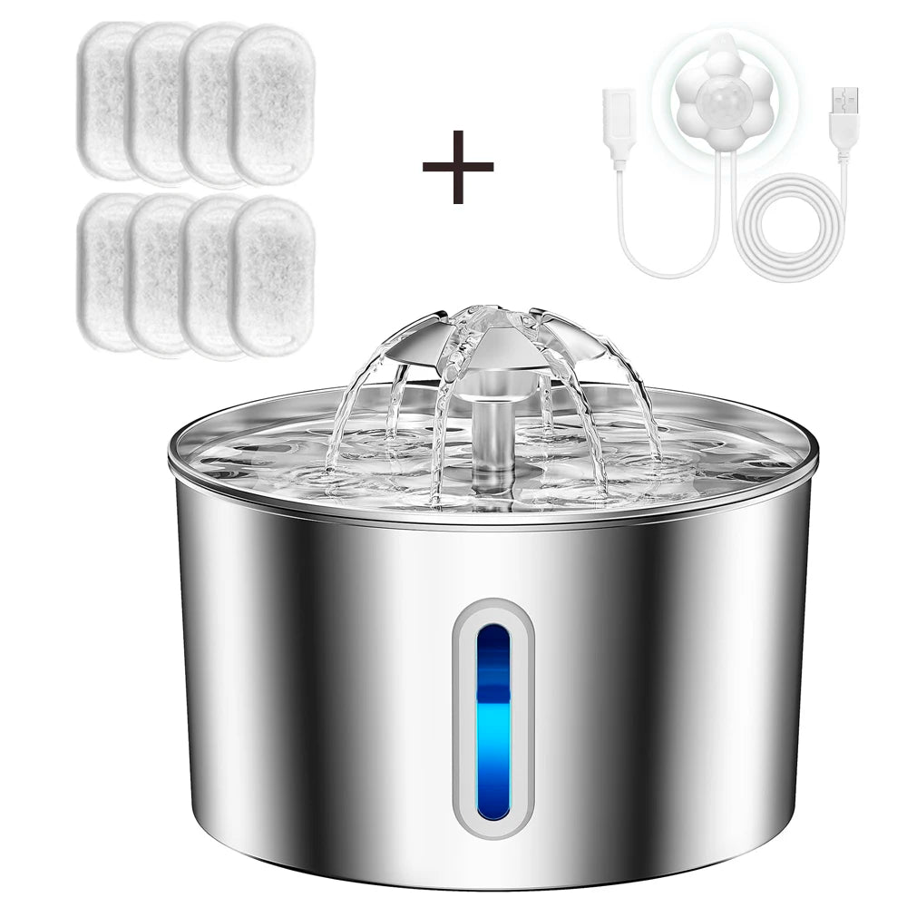 Premium Stainless Steel Pet Fountain