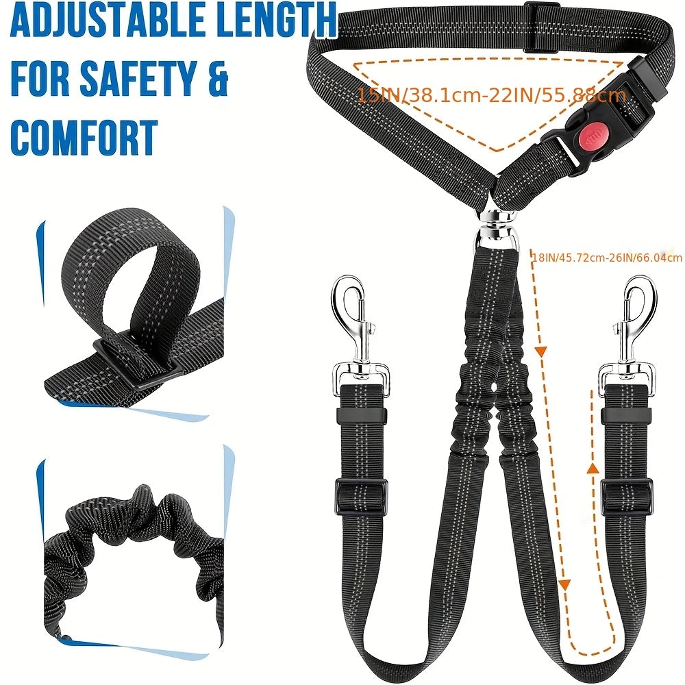 BungeeDrive - 2-in1 Elastic Pet Seatbealt