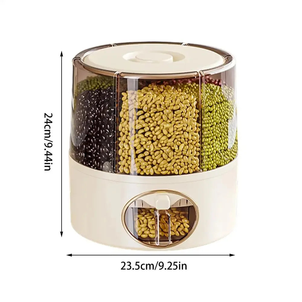 RotaryGrain -6- Grid Rice & Cereal Despenser