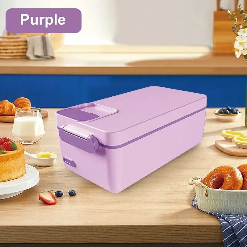 1L USB Electric Lunch Box Portable Heated Food Warmer