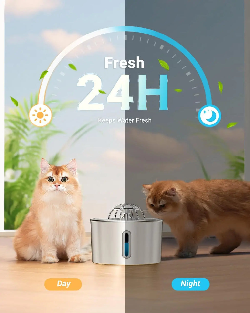 Premium Stainless Steel Pet Fountain