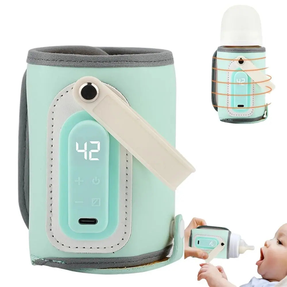 LED Display Portable Baby Bottle Warmer Temperature Adjust 24H