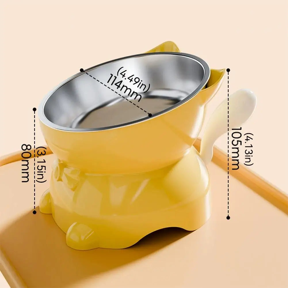 CozyEat - Tilted Stainless Steel Bowl