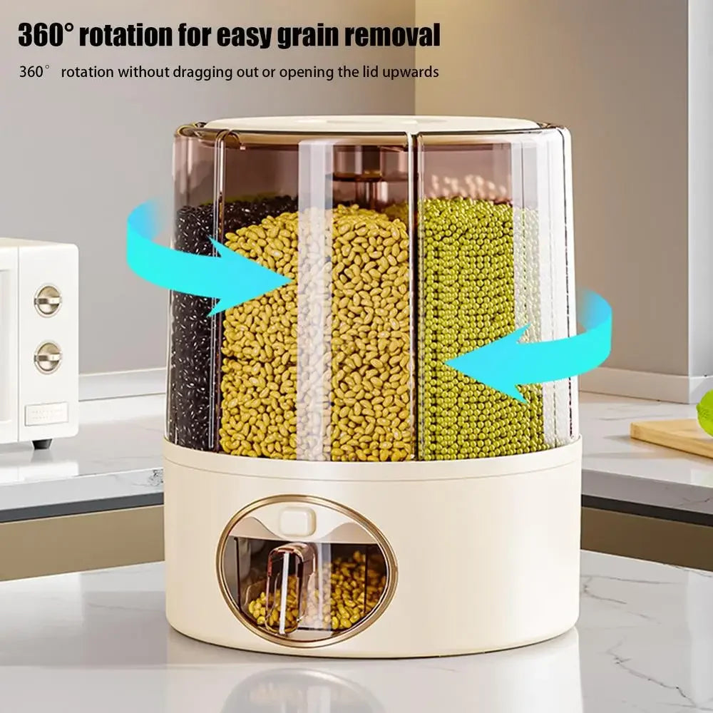 RotaryGrain -6- Grid Rice & Cereal Despenser