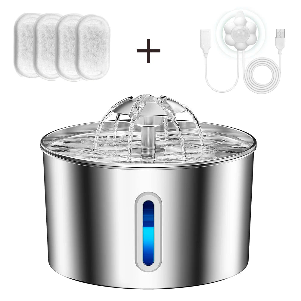 Premium Stainless Steel Pet Fountain