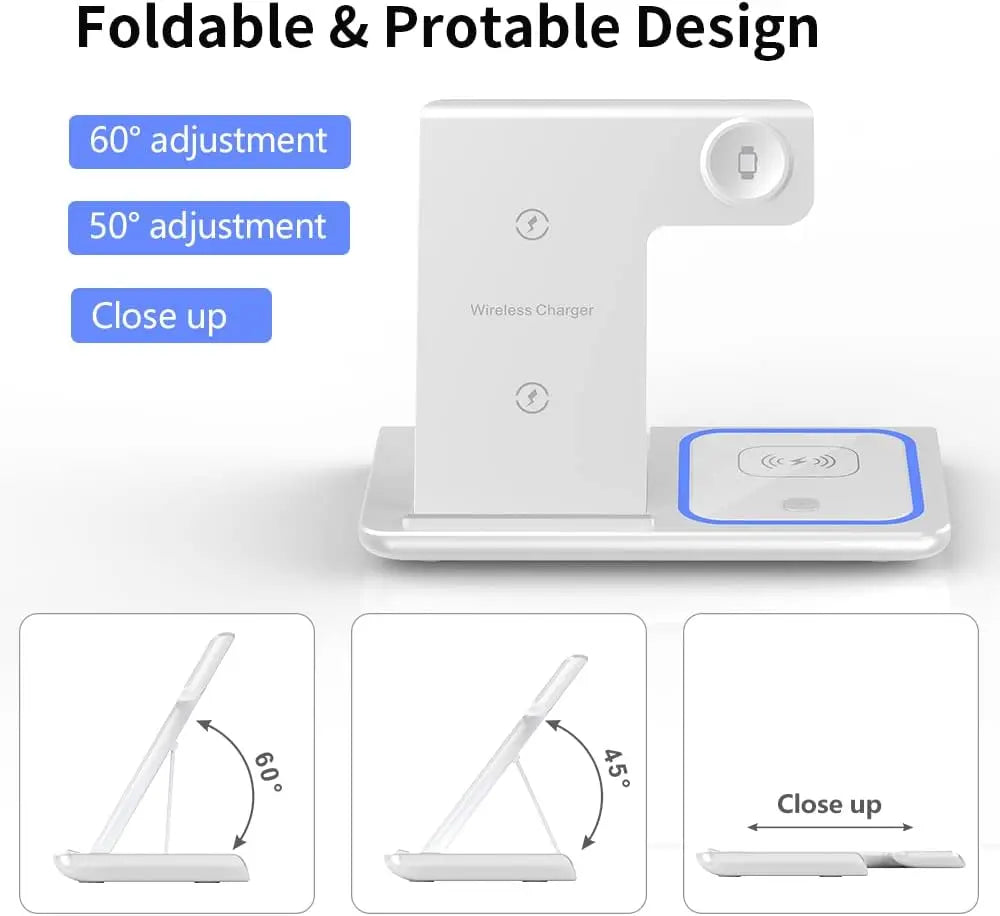 TriCharge-3in-1  Folding Wireless Station