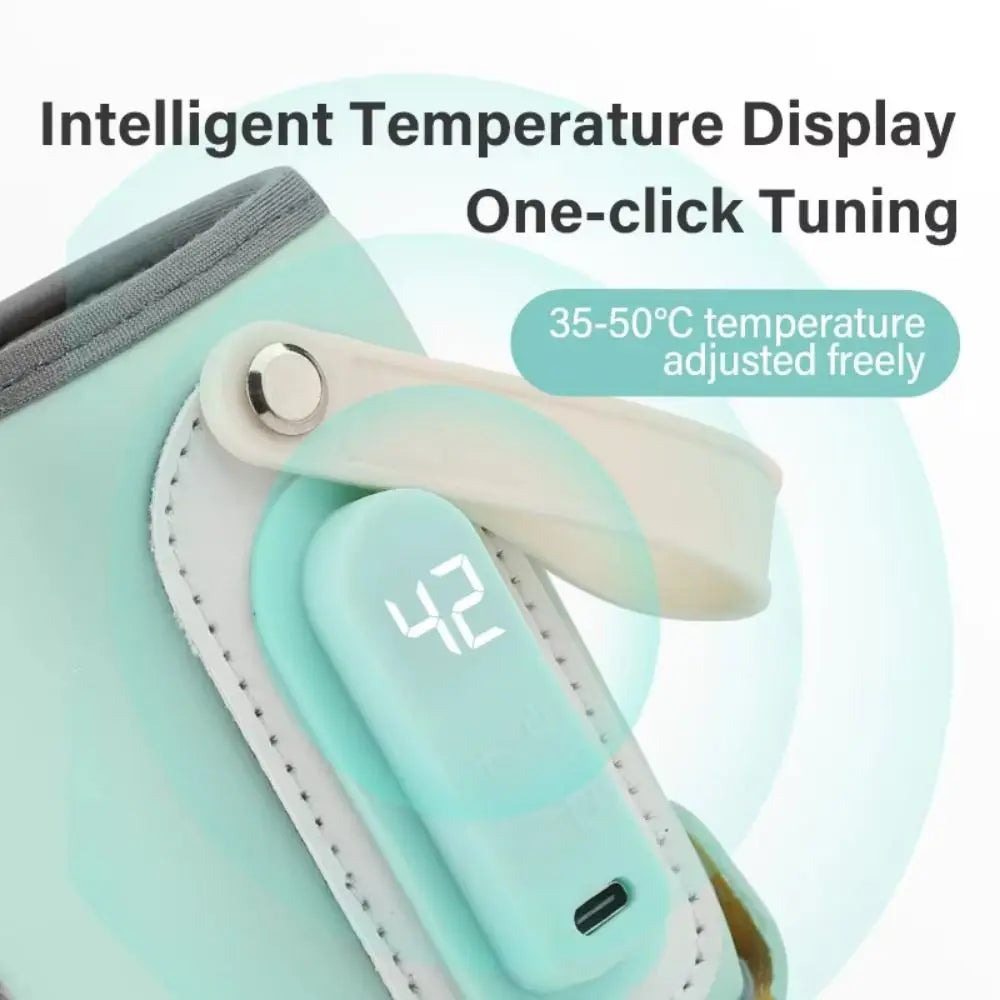 LED Display Portable Baby Bottle Warmer Temperature Adjust 24H