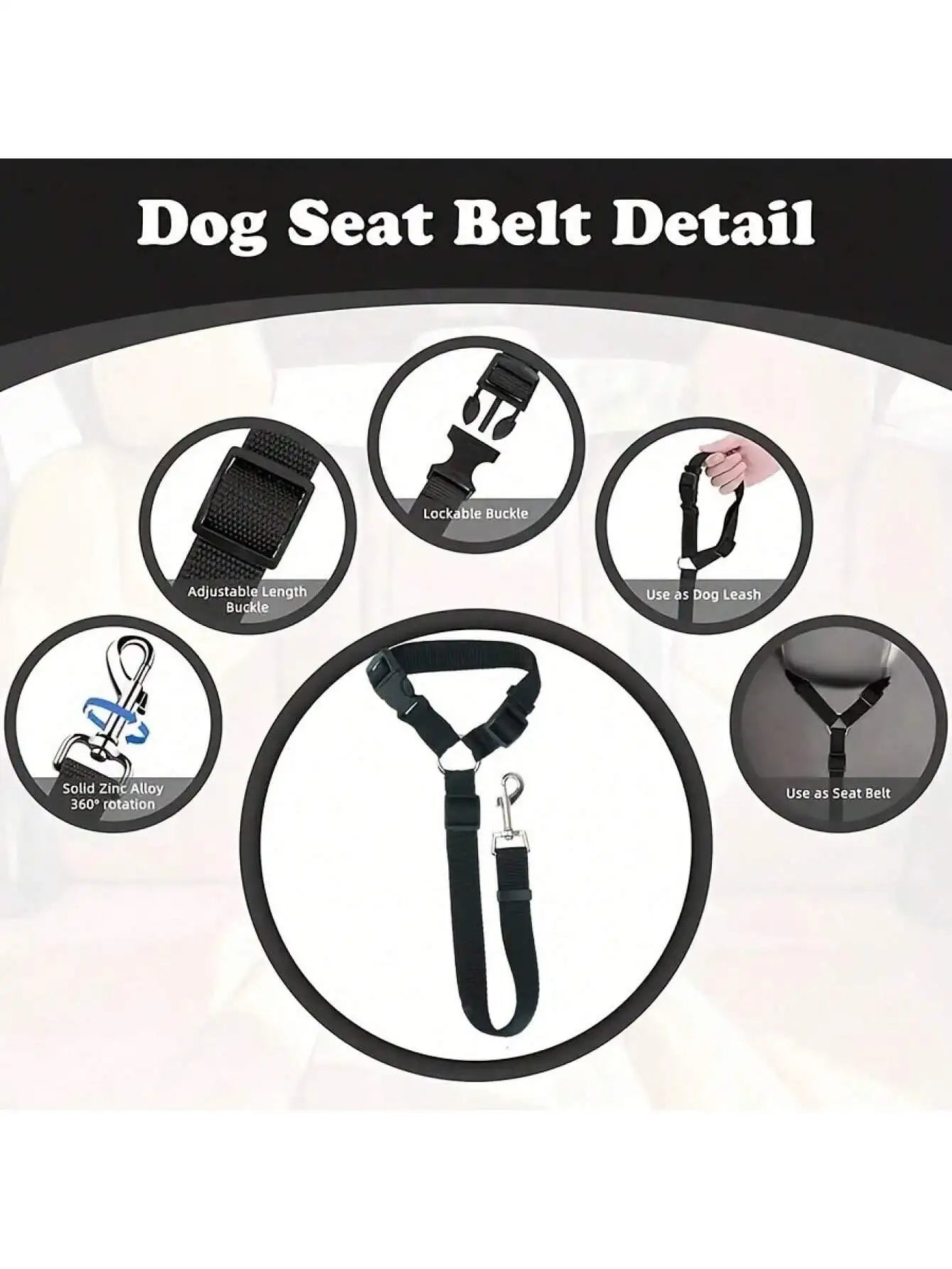 SafeDrive -Premium Pet Car Seatbealt