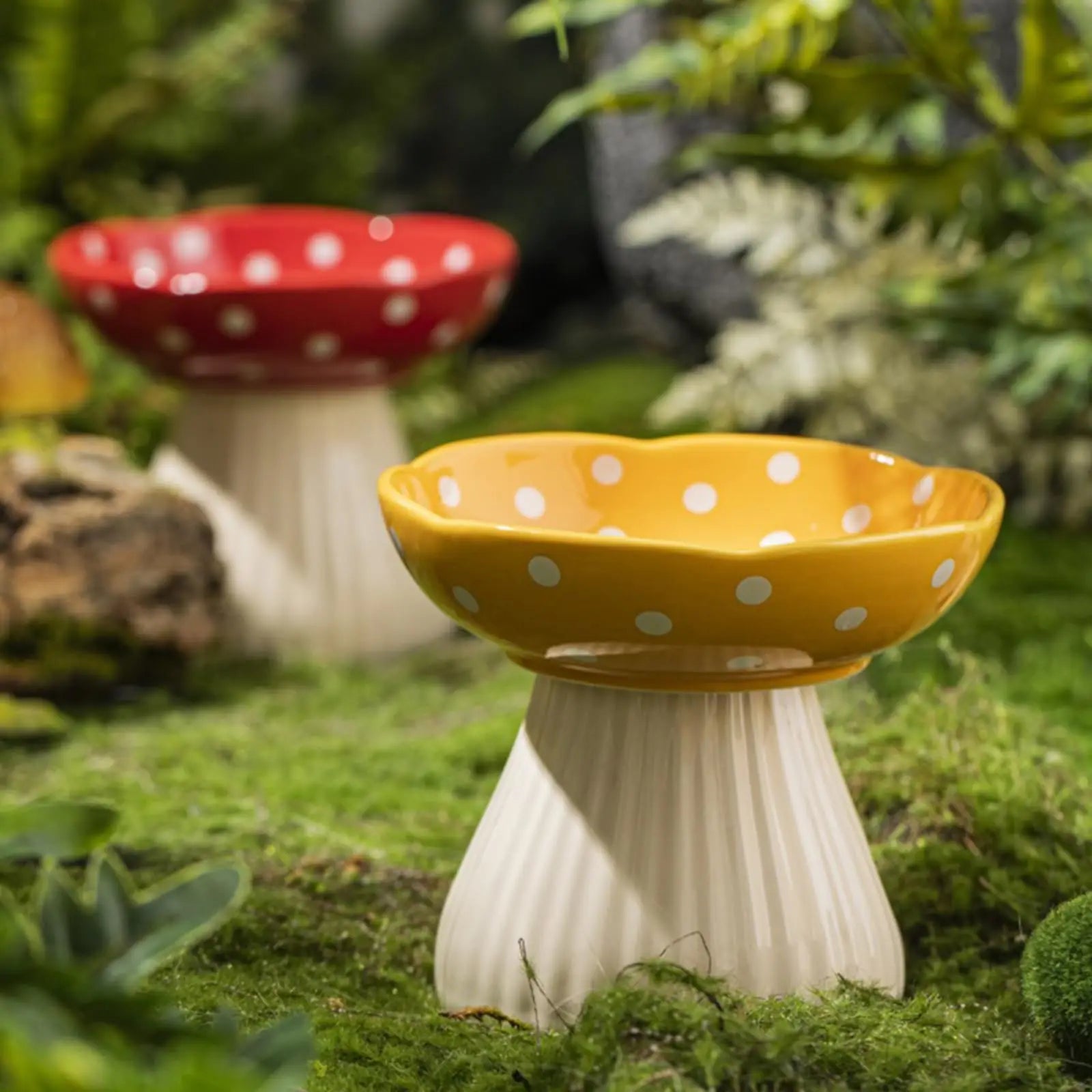 ShroomBowl - Elevated Ceramic Cat Dish