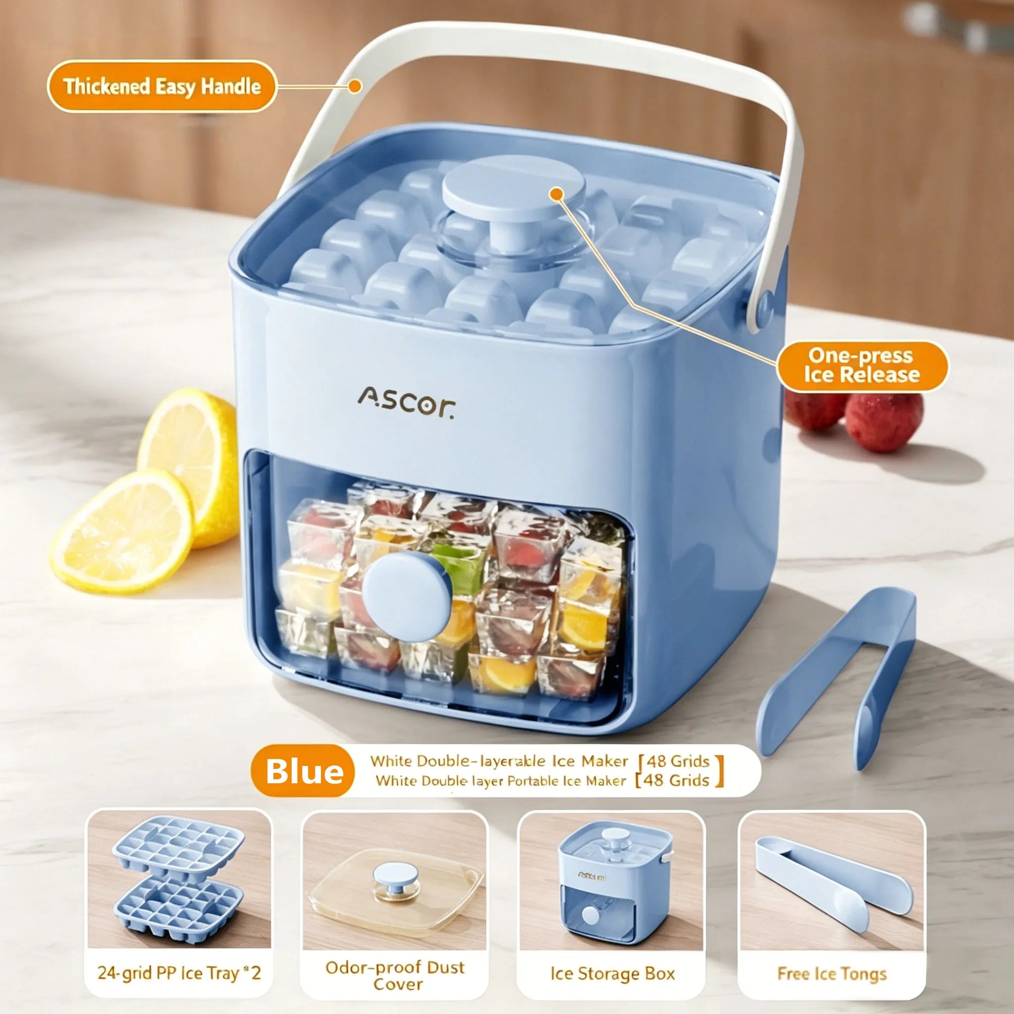 Double Layer Ice Cube Maker