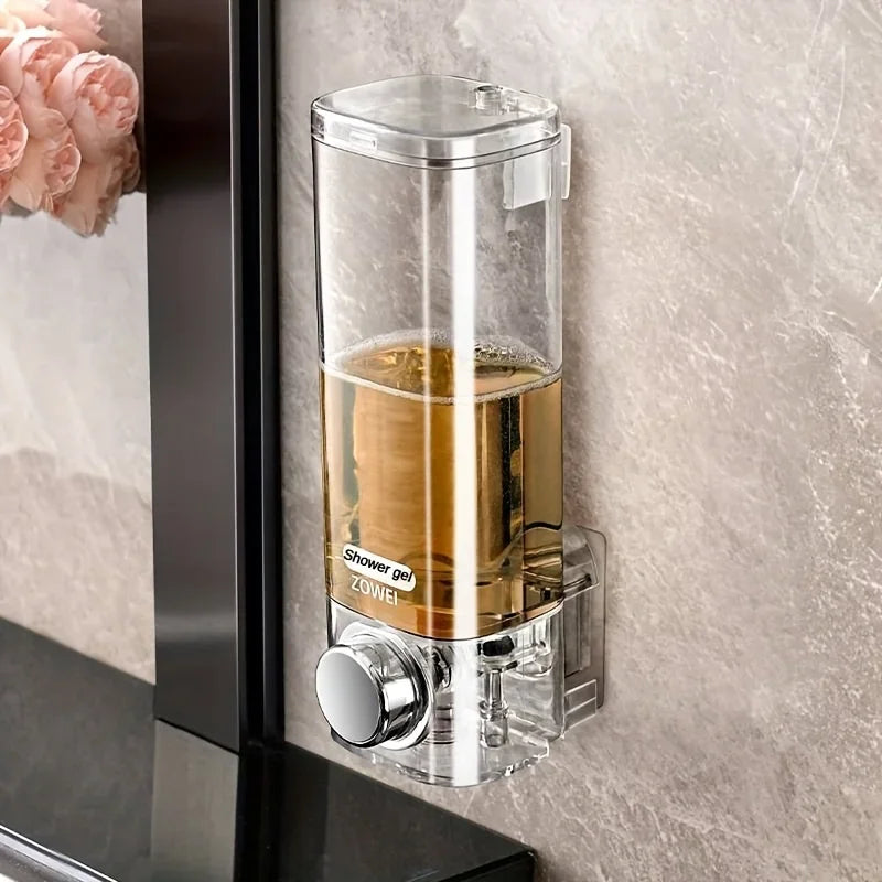 Wall Mounted Soap Dispenser with No-Drill Installation
