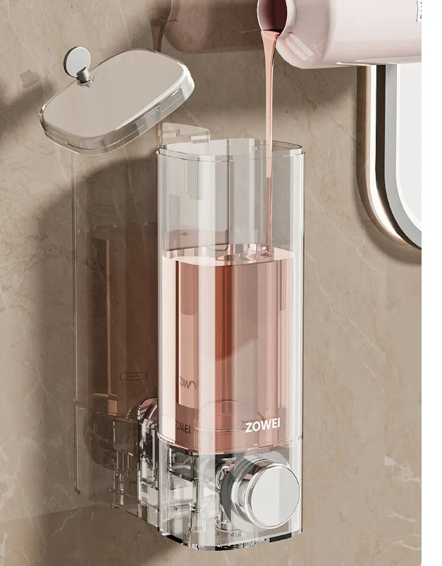 Wall Mounted Soap Dispenser with No Need for Drilling Installation