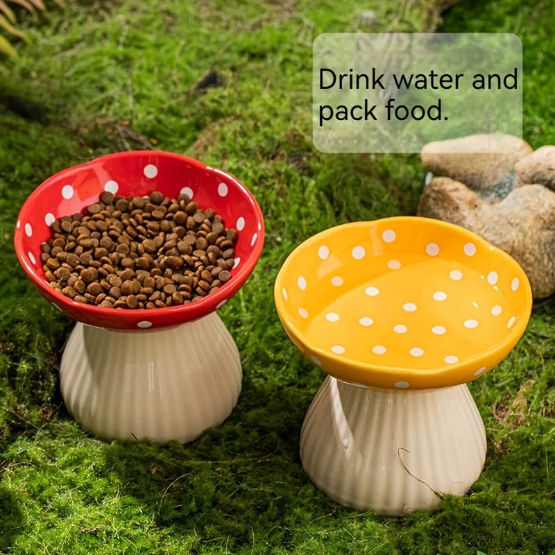 ShroomBowl - Elevated Ceramic Cat Dish
