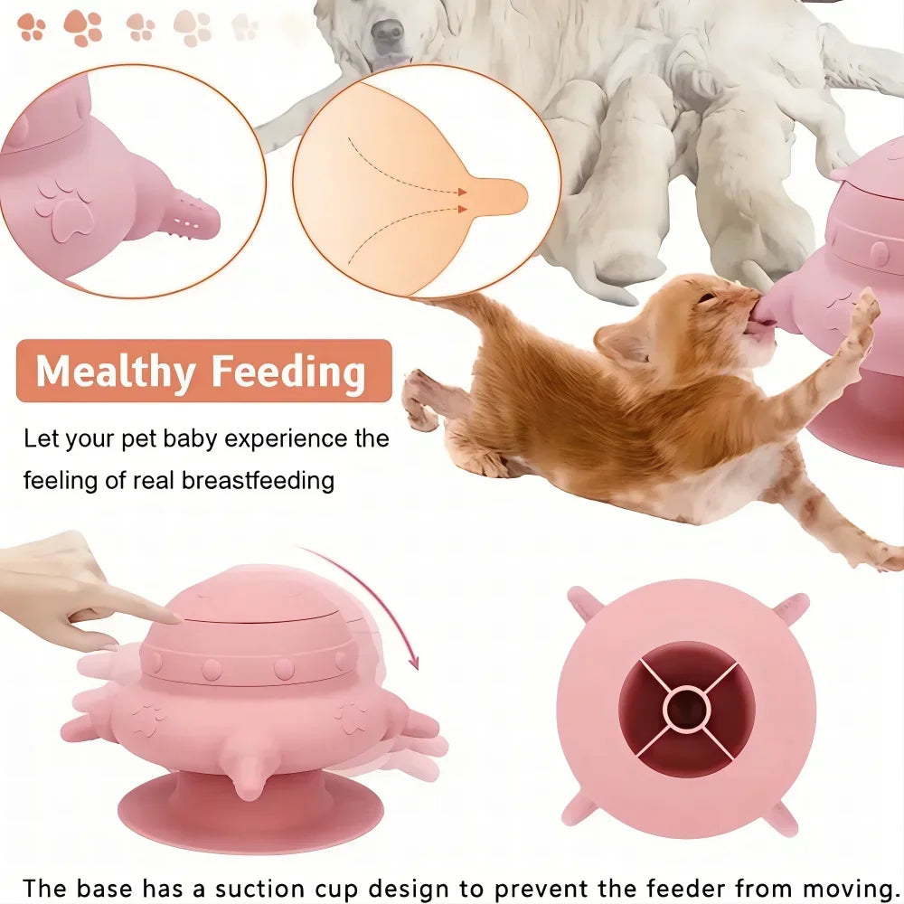 Silicone Multi-Breast Puppy Feeder