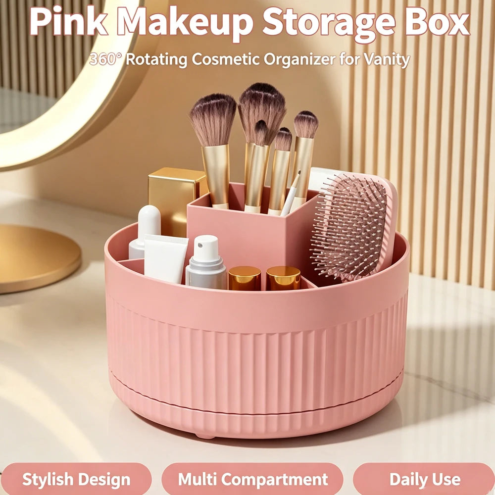 SpinGlam-360°-Degree Rotating Makeup Organizer