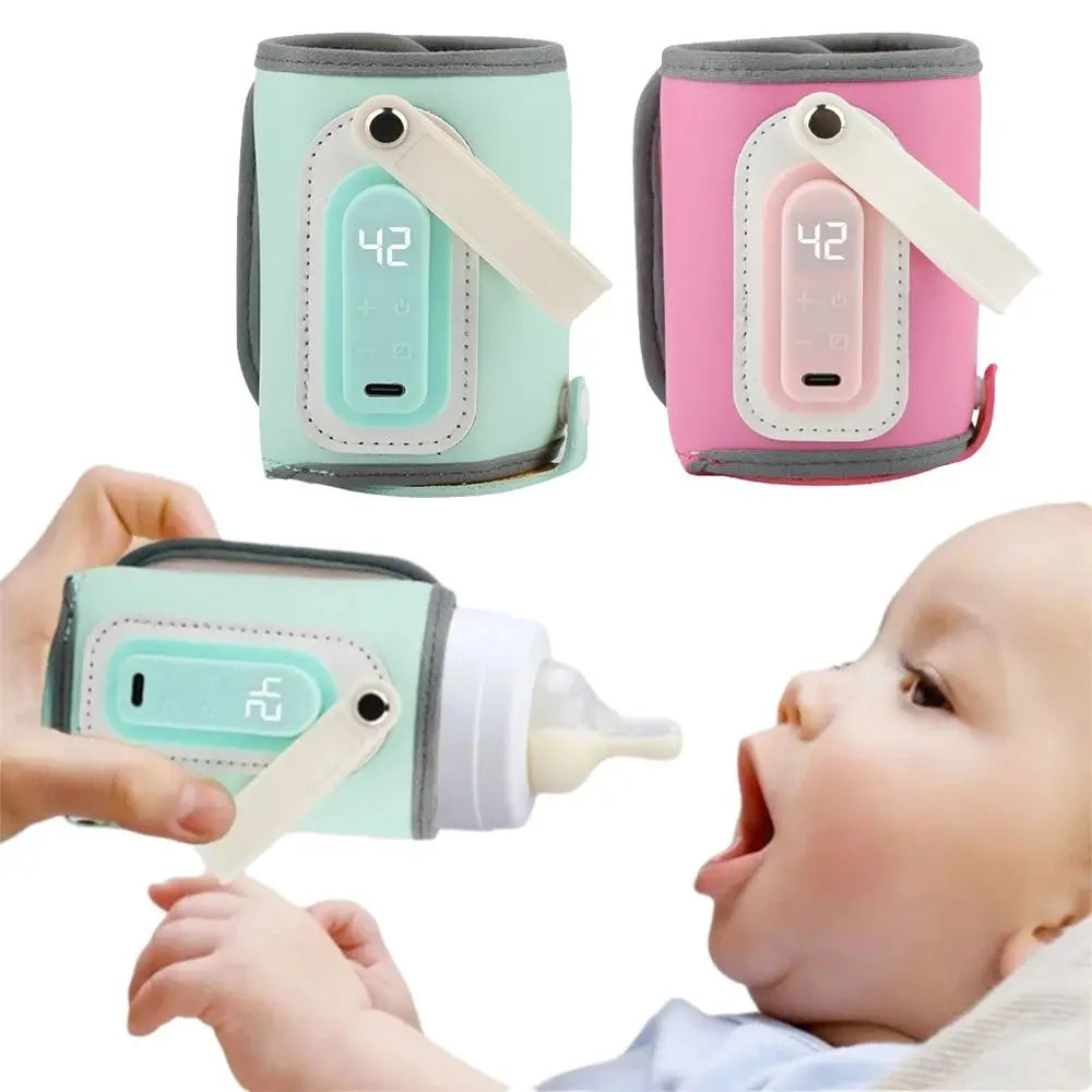LED Display Portable Baby Bottle Warmer Temperature Adjust 24H
