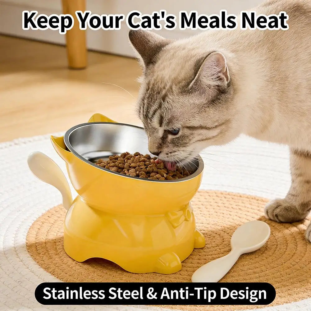 CozyEat - Tilted Stainless Steel Bowl