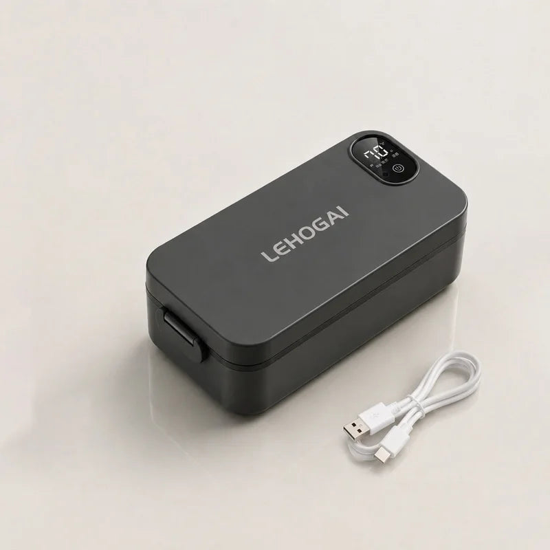New 900ml LED Digital Display Smart Electric Heated Lunch