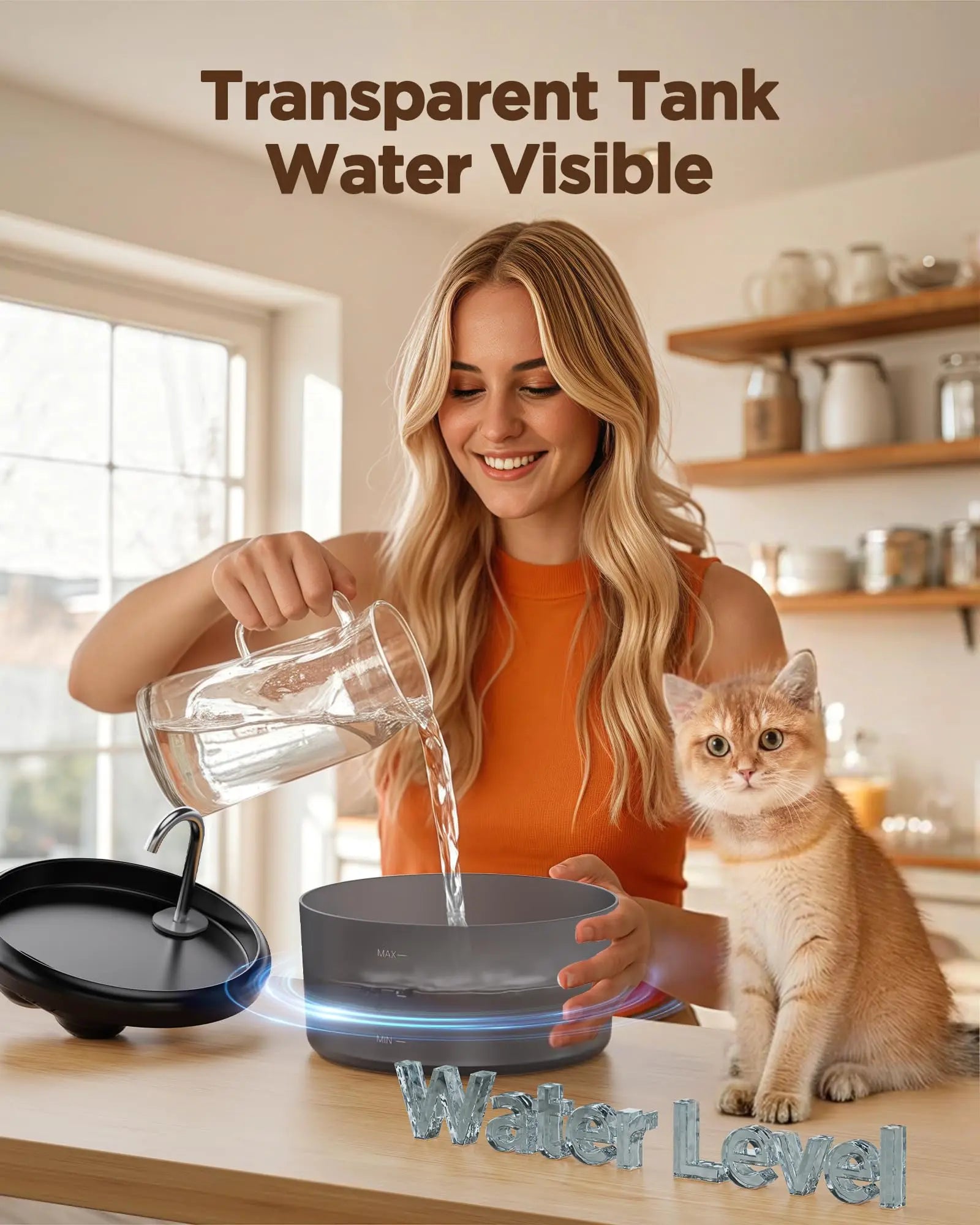 Automatic  Pet Water Fountain: 2.4L