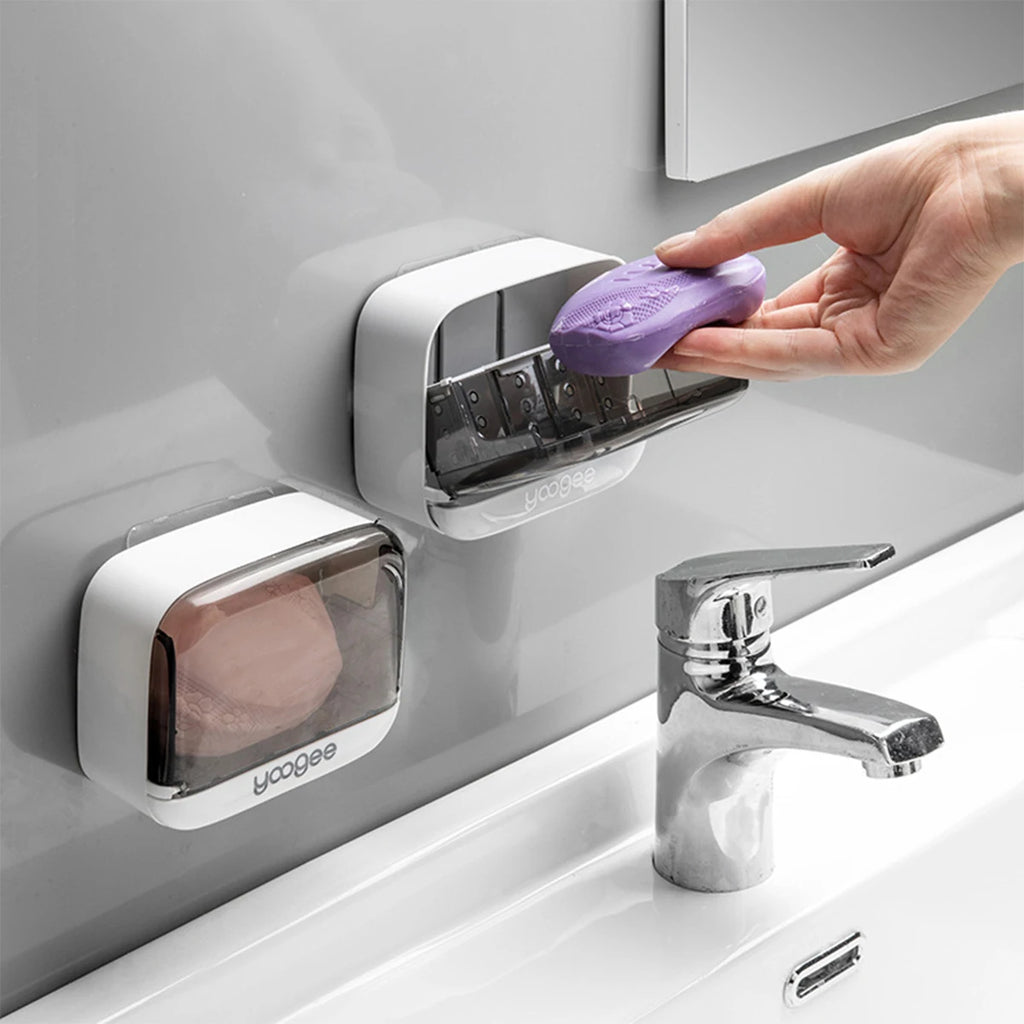 Wall Mounted Soap Holder Bathroom Self-Adhesive