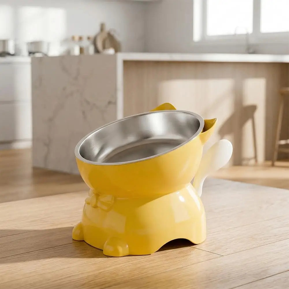 CozyEat - Tilted Stainless Steel Bowl
