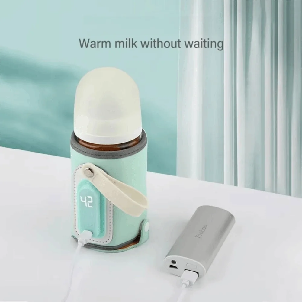 LED Display Portable Baby Bottle Warmer Temperature Adjust 24H
