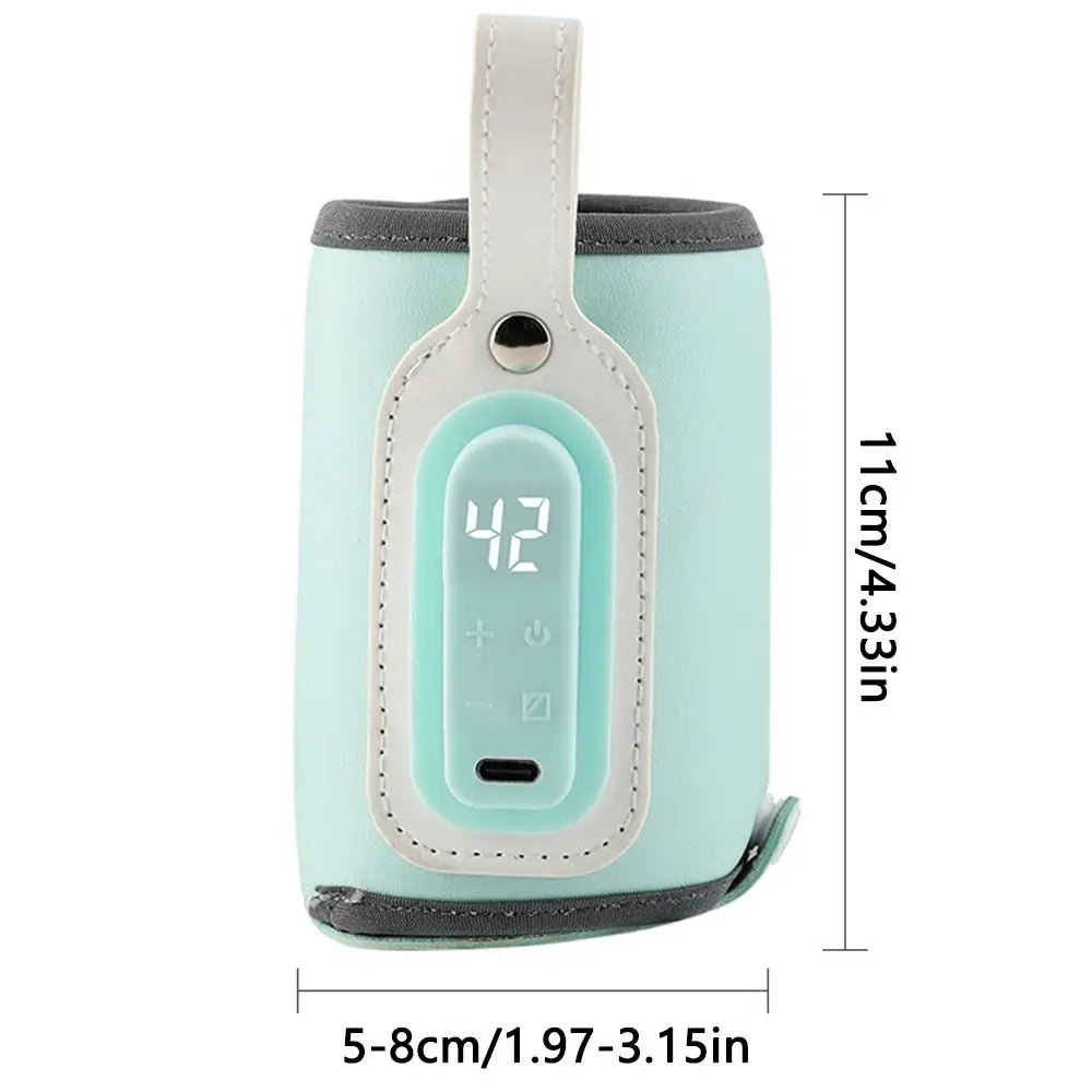 LED Display Portable Baby Bottle Warmer Temperature Adjust 24H
