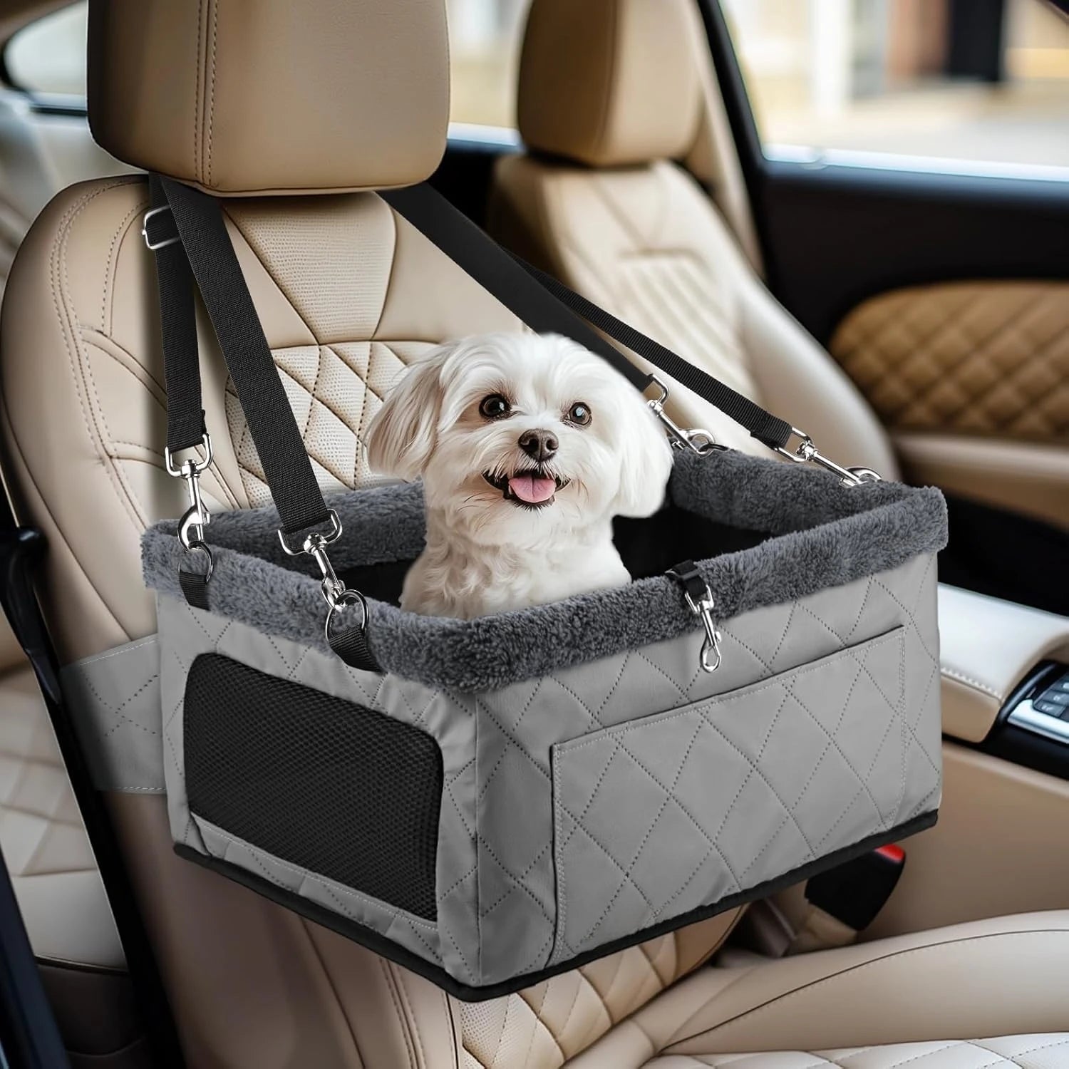 LuxuriDrive - Metal Frame Pet Booster Seat