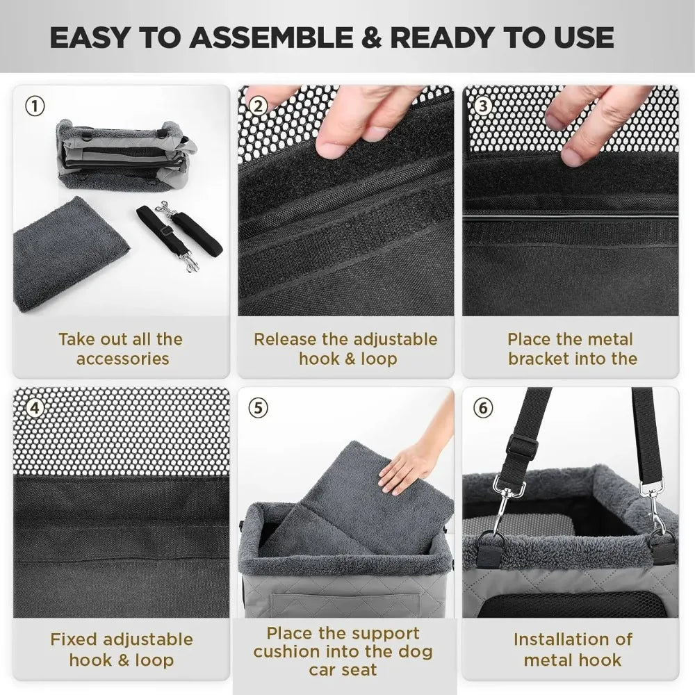 LuxuriDrive - Metal Frame Pet Booster Seat