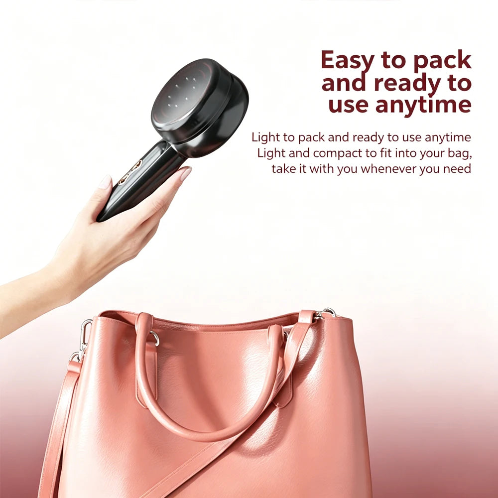 Electric Vibration Massage with Light  Scalp Brush Anti Hair Loss Liquid Oil Applicator