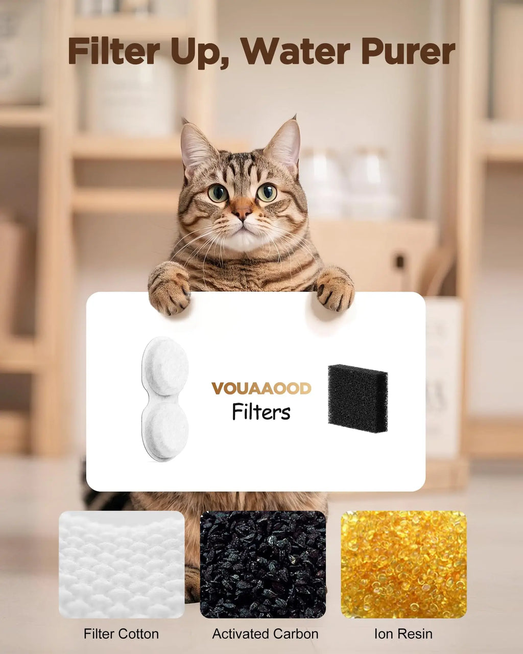 Automatic  Pet Water Fountain: 2.4L