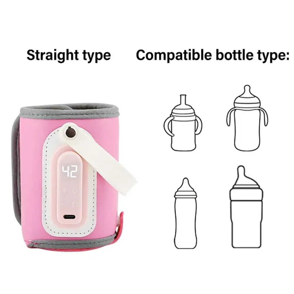 LED Display Portable Baby Bottle Warmer Temperature Adjust 24H
