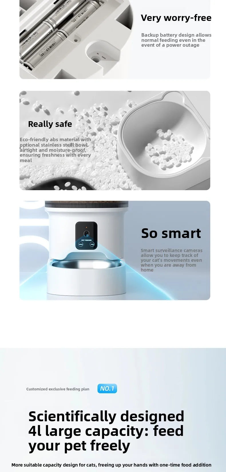 SmartVision 4L Video Pet Feeder