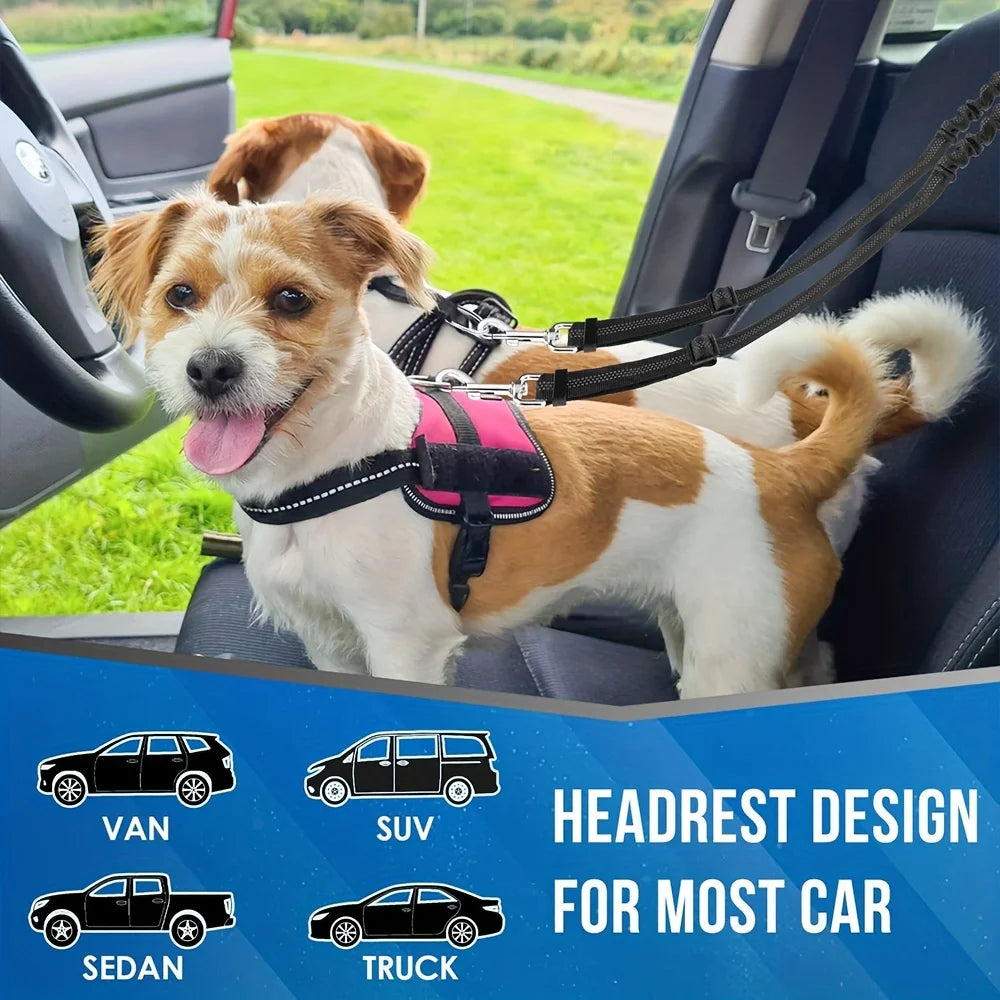 BungeeDrive - 2-in1 Elastic Pet Seatbealt